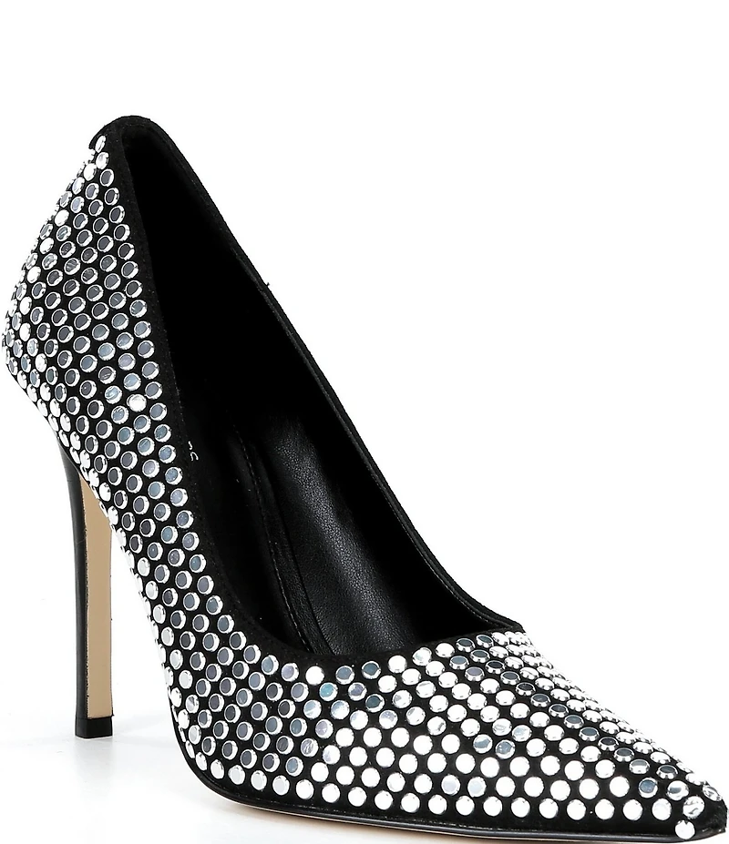 Michael Kors Elyse High Nailhead Studded d'Orsay Pumps