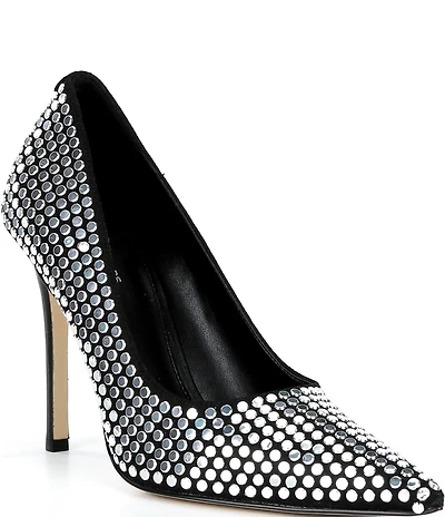 Michael Kors Elyse High Nailhead Studded d'Orsay Pumps