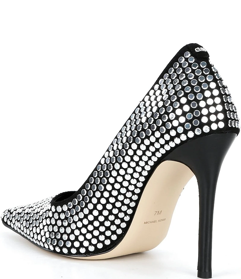 Michael Kors Elyse High Nailhead Studded d'Orsay Pumps