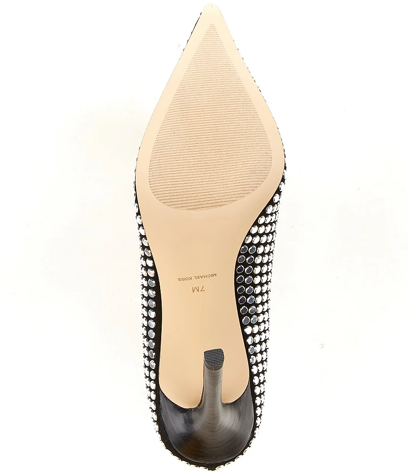 Michael Kors Elyse High Nailhead Studded d'Orsay Pumps