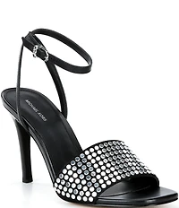 Michael Kors Elyse Nailhead Studded Ankle Strap Dress Sandals