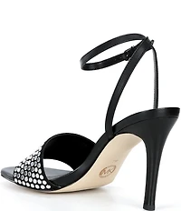 Michael Kors Elyse Nailhead Studded Ankle Strap Dress Sandals