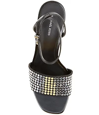 Michael Kors Elyse Nailhead Studded Ankle Strap Dress Sandals