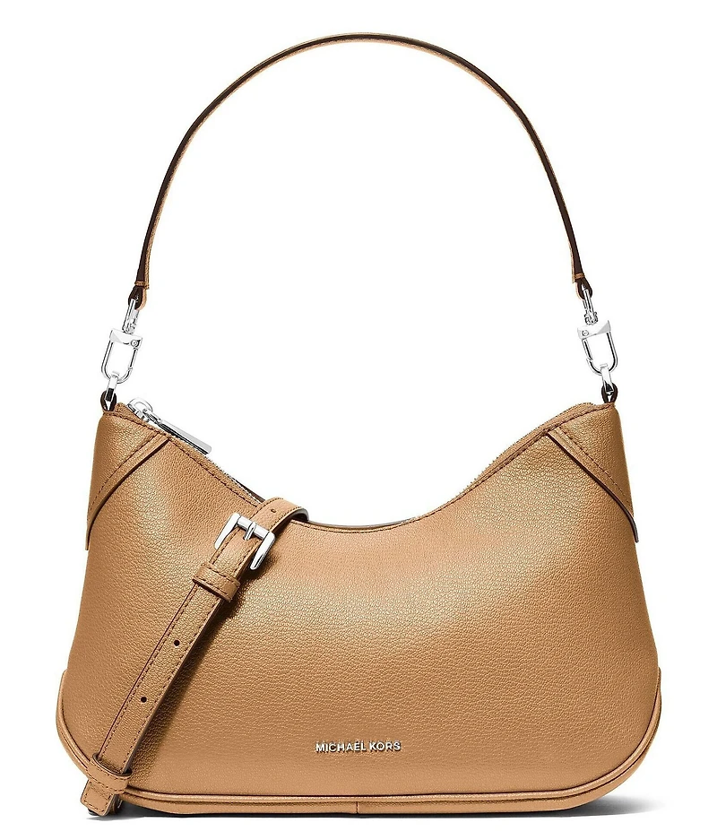 Michael Kors Embossed Jet Set Medium Convertible Pouchette Crossbody Bag