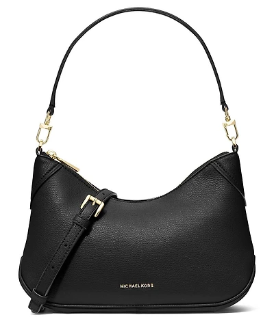 Michael Kors Embossed Jet Set Medium Convertible Pouchette Crossbody Bag