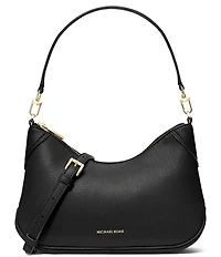 Michael Kors Embossed Jet Set Medium Convertible Pouchette Crossbody Bag