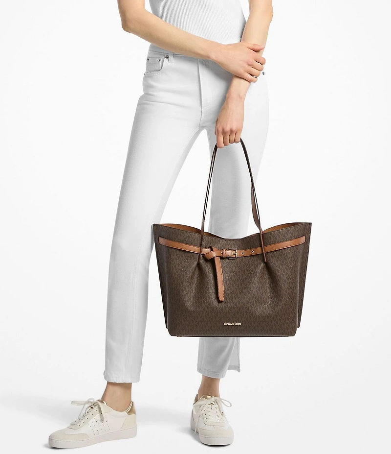 Michael Kors Emilia Belted Large East West Tote Bag