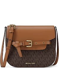 Michael Kors Emilia Signature Logo Belted Small Crossbody Bag