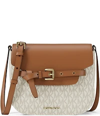 Michael Kors Emilia Signature Logo Belted Small Crossbody Bag