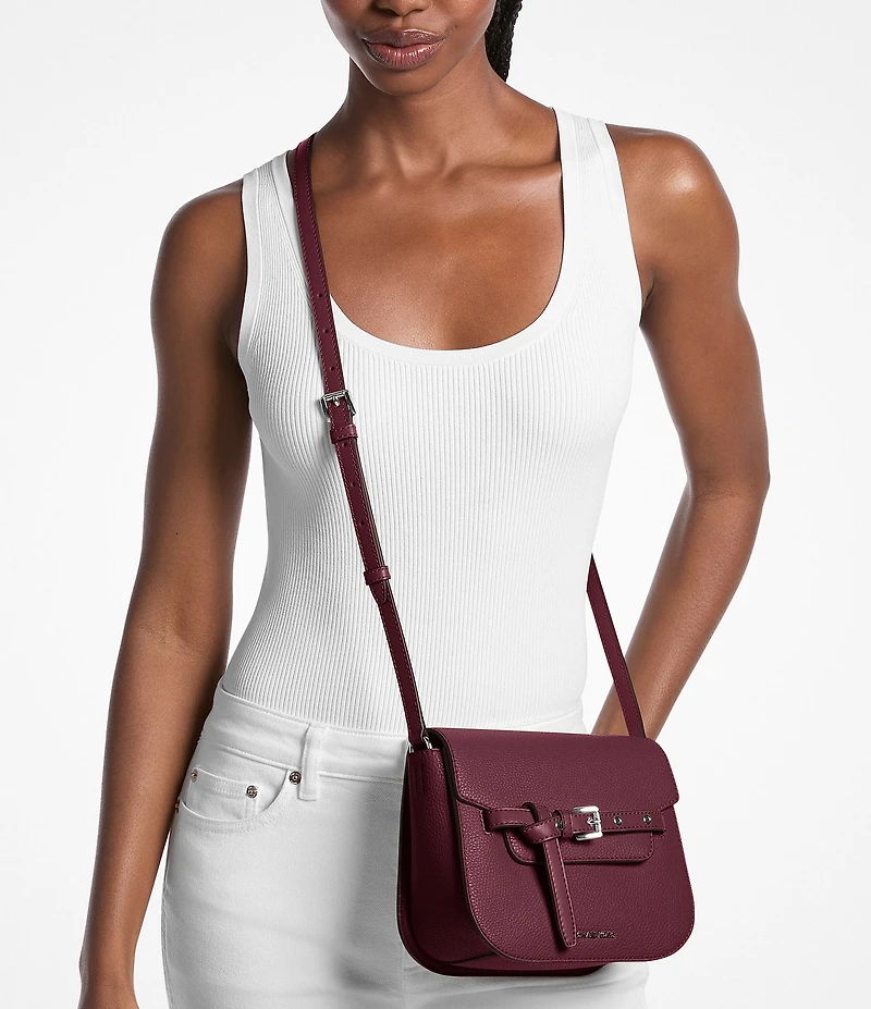 Michael Kors Emilia Small Belted Saddle Crossbody Bag