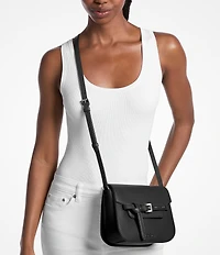 Michael Kors Emilia Small Belted Saddle Crossbody Bag