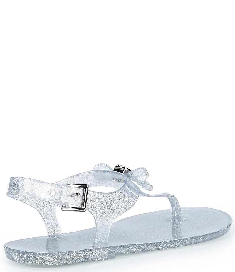 Michael Kors Eva Glitter Jelly Slingback Thong Bow Sandals