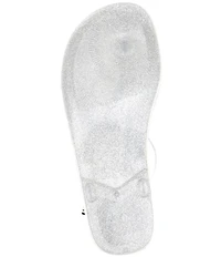 Michael Kors Eva Glitter Jelly Slingback Thong Bow Sandals
