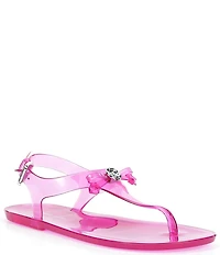 Michael Kors Eva Jelly Slingback Thong Bow Sandals