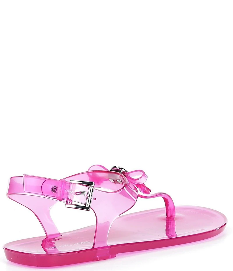 Michael Kors Eva Jelly Slingback Thong Bow Sandals