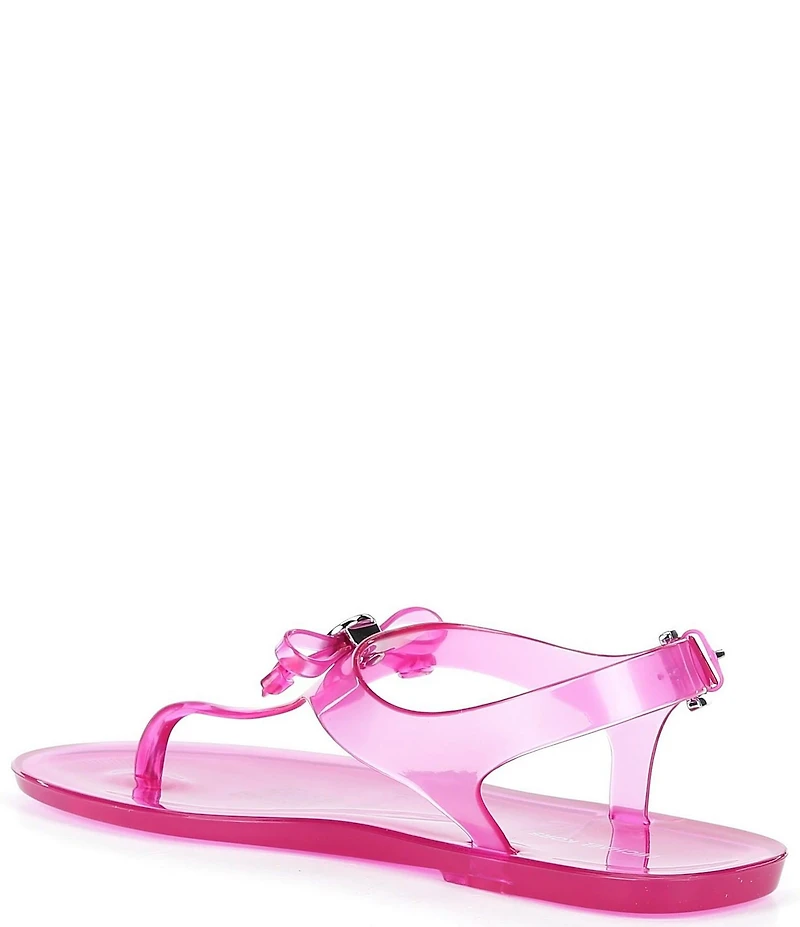 Michael Kors Eva Jelly Slingback Thong Bow Sandals