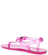 Michael Kors Eva Jelly Slingback Thong Bow Sandals