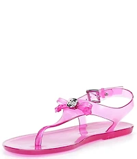 Michael Kors Eva Jelly Slingback Thong Bow Sandals