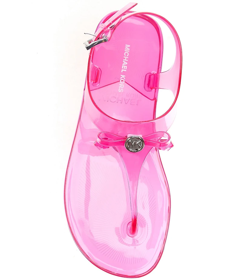 Michael Kors Eva Jelly Slingback Thong Bow Sandals