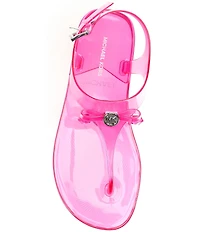 Michael Kors Eva Jelly Slingback Thong Bow Sandals