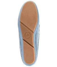 Michael Kors Greta Washed Denim Bow Mules
