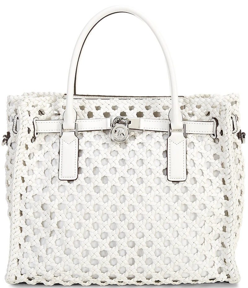 Michael Kors Hamilton Moderne Large Hand-Woven Satchel Bag