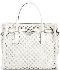 Michael Kors Hamilton Moderne Large Hand-Woven Satchel Bag
