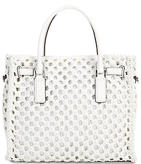 Michael Kors Hamilton Moderne Large Hand-Woven Satchel Bag
