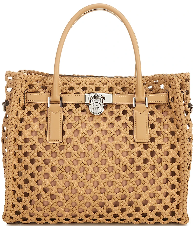 Michael Kors Hamilton Moderne Large Hand-Woven Satchel Bag