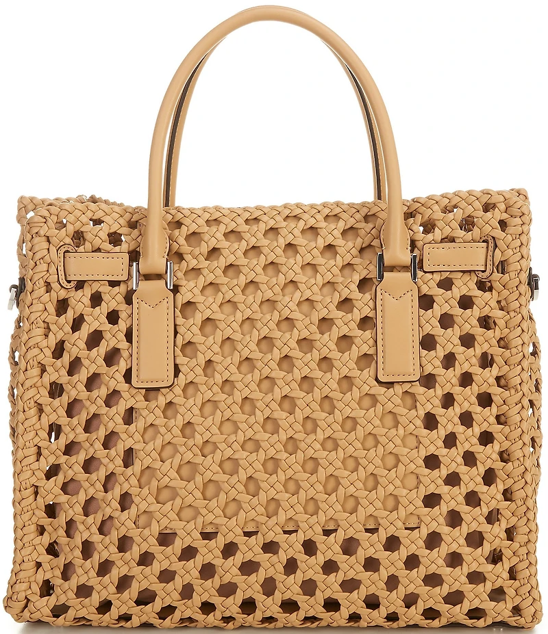 Michael Kors Hamilton Moderne Large Hand-Woven Satchel Bag