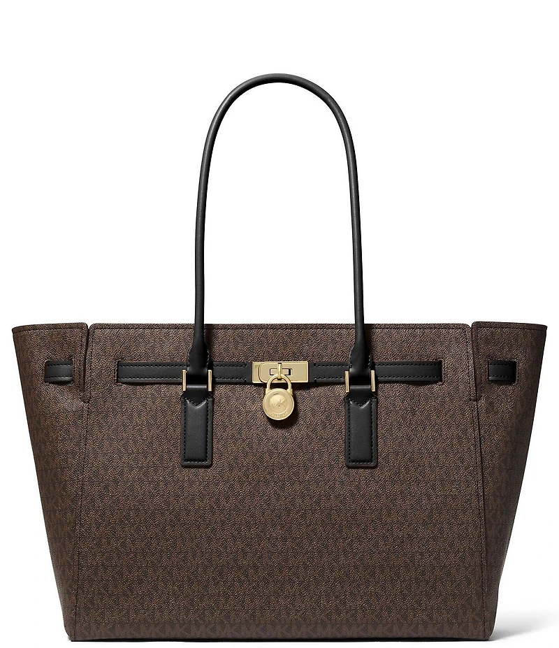Michael Kors Hamilton Moderne Large Signature Logo Tote Bag