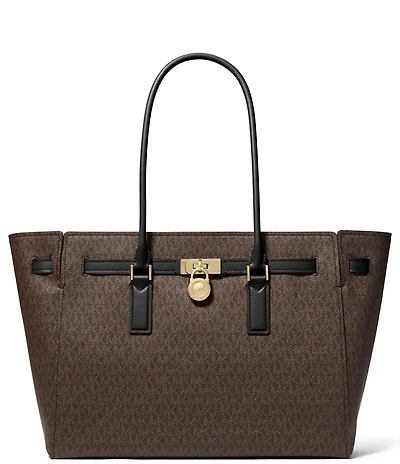 Michael Kors Hamilton Moderne Large Signature Logo Tote Bag