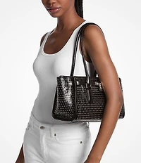 Michael Kors Hamilton Moderne Small Grommeted Leather Satchel Bag