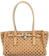 Michael Kors Hamilton Moderne Small Hand-Woven Satchel Bag
