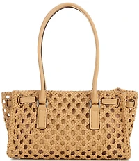Michael Kors Hamilton Moderne Small Hand-Woven Satchel Bag