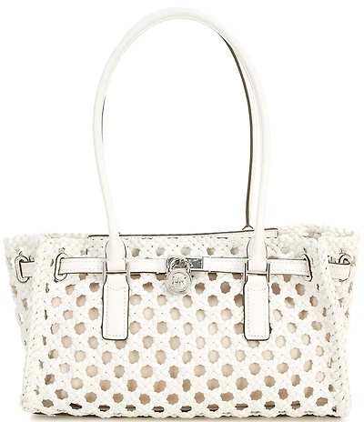 Michael Kors Hamilton Moderne Small Hand-Woven Satchel Bag