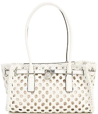 Michael Kors Hamilton Moderne Small Hand-Woven Satchel Bag