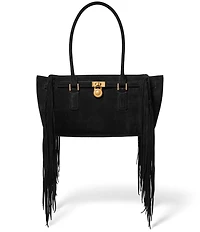 Michael Kors Hamilton Moderne Small Suede East West Fringe Shoulder Bag