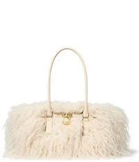 Michael Kors Hamilton Small East-West Shearling Tote Bag