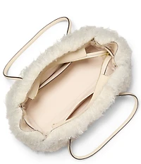 Michael Kors Hamilton Small East-West Shearling Tote Bag