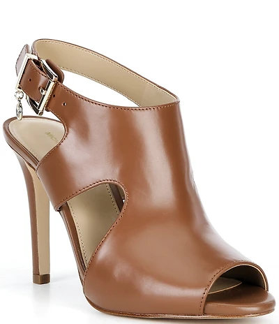 Michael Kors Harper Heeled Leather Dress Sandals