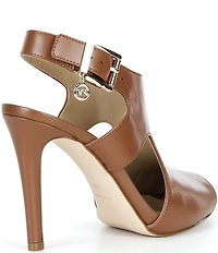 Michael Kors Harper Heeled Leather Dress Sandals