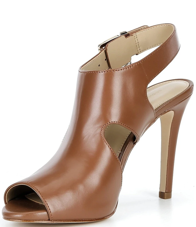 Michael Kors Harper Heeled Leather Dress Sandals