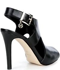 Michael Kors Harper Heeled Leather Dress Sandals