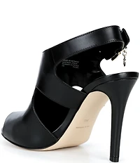 Michael Kors Harper Heeled Leather Dress Sandals