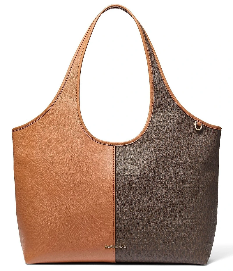Michael Kors Henly Large Shopper Solid Logo Mix Tote Bag