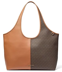 Michael Kors Henly Large Shopper Solid Logo Mix Tote Bag
