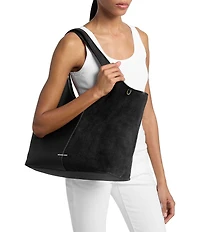 Michael Kors Henly Large Shopper Suede Tote Bag
