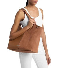 Michael Kors Henly Large Shopper Suede Tote Bag