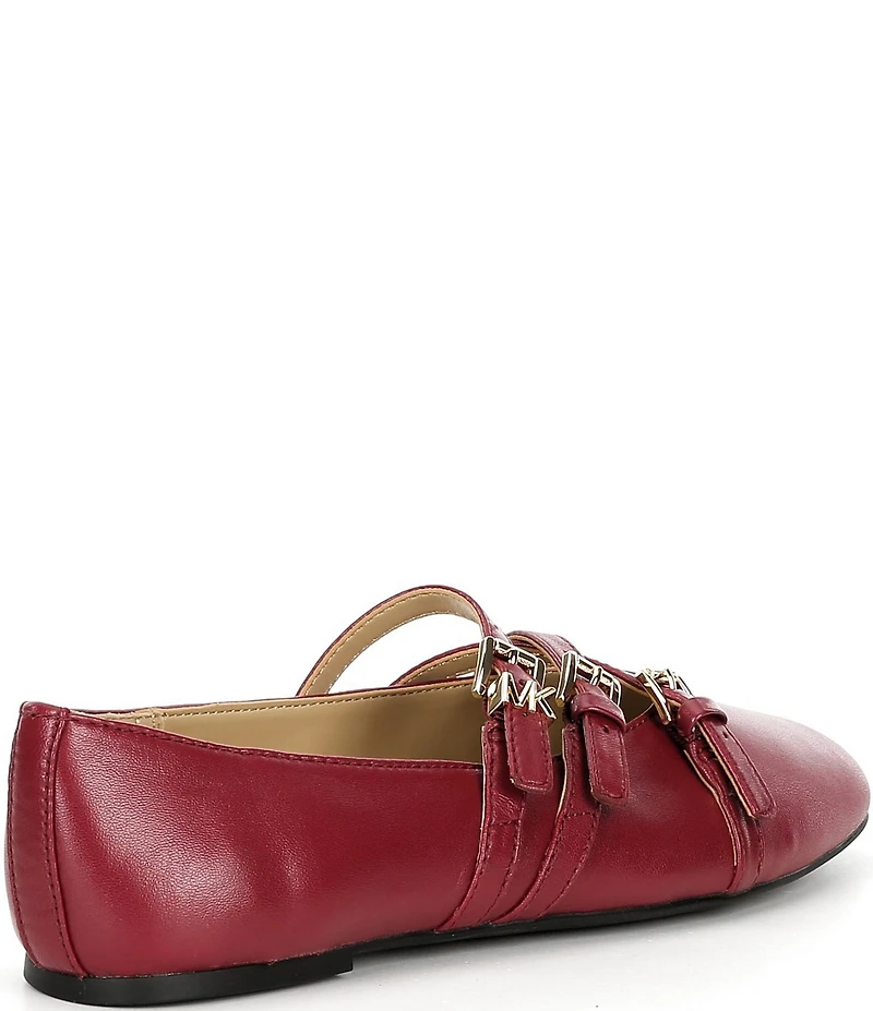 Michael Kors Indy Flex Leather Mary Jane Ballet Flats